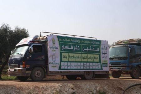 قوافل "فاعل خير" لمساعدة عشرات آلاف اللاجئين في الشمال السوري